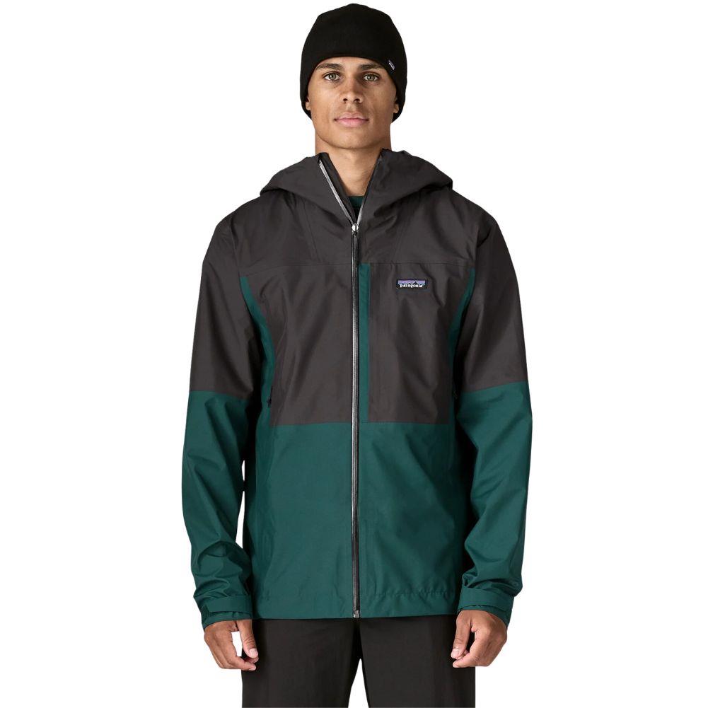 Patagonia Men's Boulder Fork Rain Jacket (Cascade Green) front