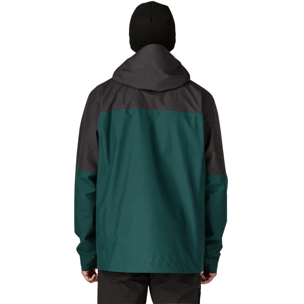 Patagonia Men's Boulder Fork Rain Jacket (Cascade Green) back