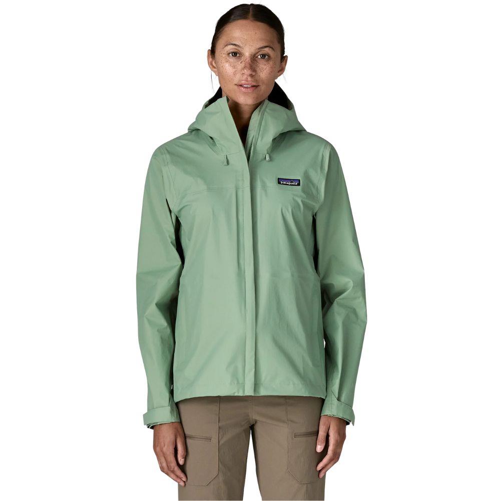 Patagonia Women's Torrentshell 3L Waterproof Rain Jacket (Ellwood Green) front