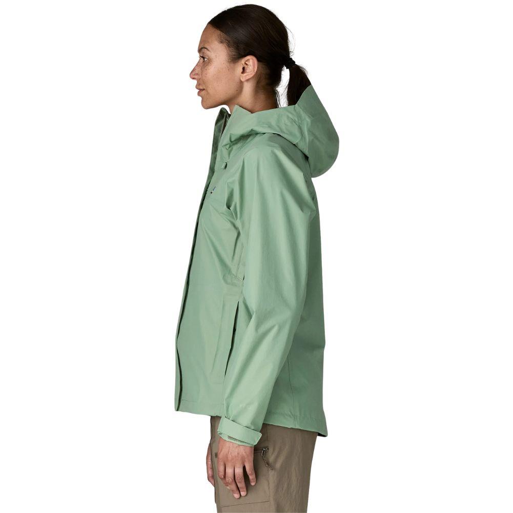 Patagonia Women's Torrentshell 3L Waterproof Rain Jacket (Ellwood Green) side