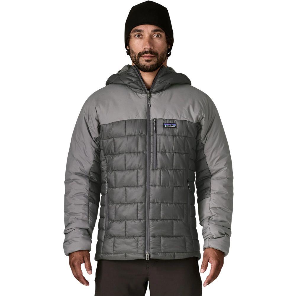 Patagonia Men's Hi-Loft Nano Puff Hoody (Forge Grey) front