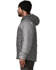 Patagonia Men's Hi-Loft Nano Puff Hoody (Forge Grey) side