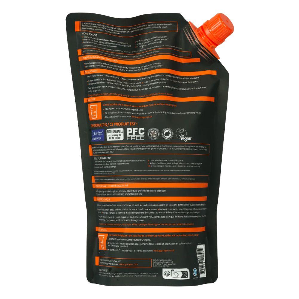 Grangers Clothing Repel 1L Eco Pouch Wash-In Back Full