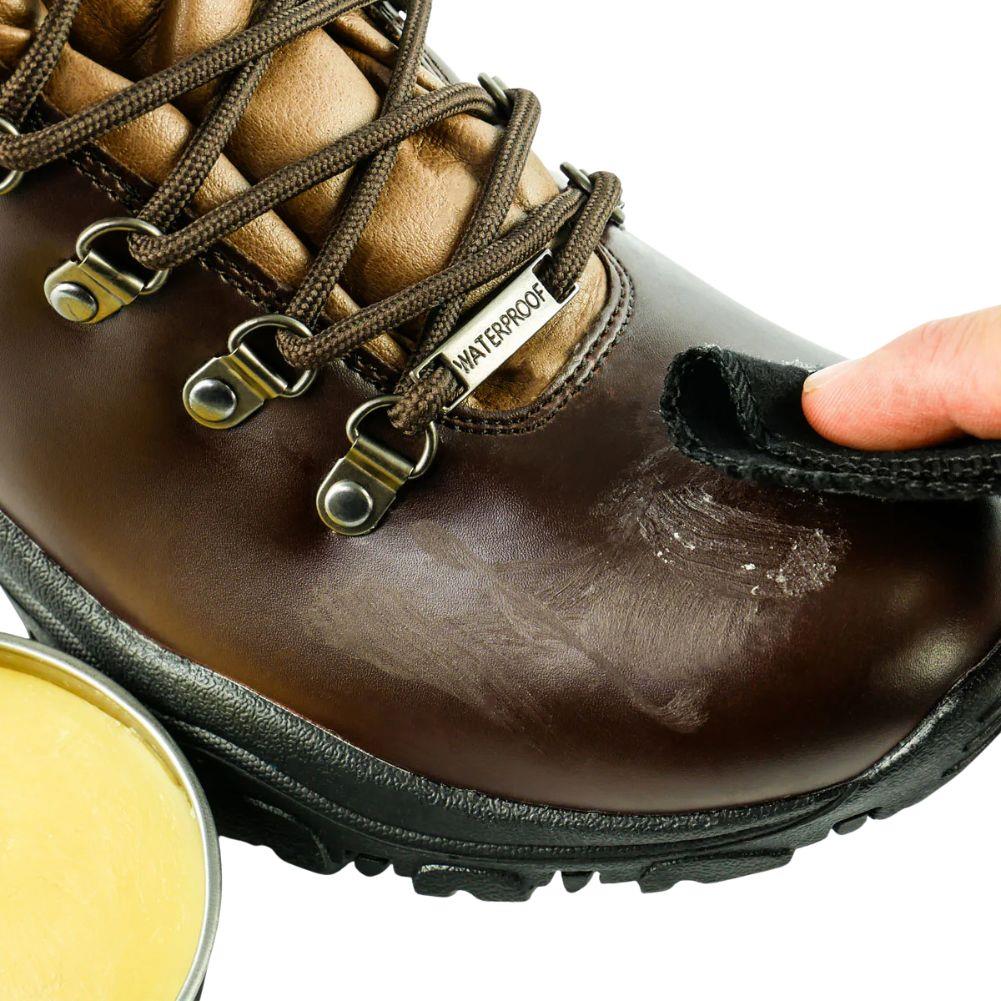 Grangers G-Wax 80g Waterproof Leather Footwear Wax On Shoe