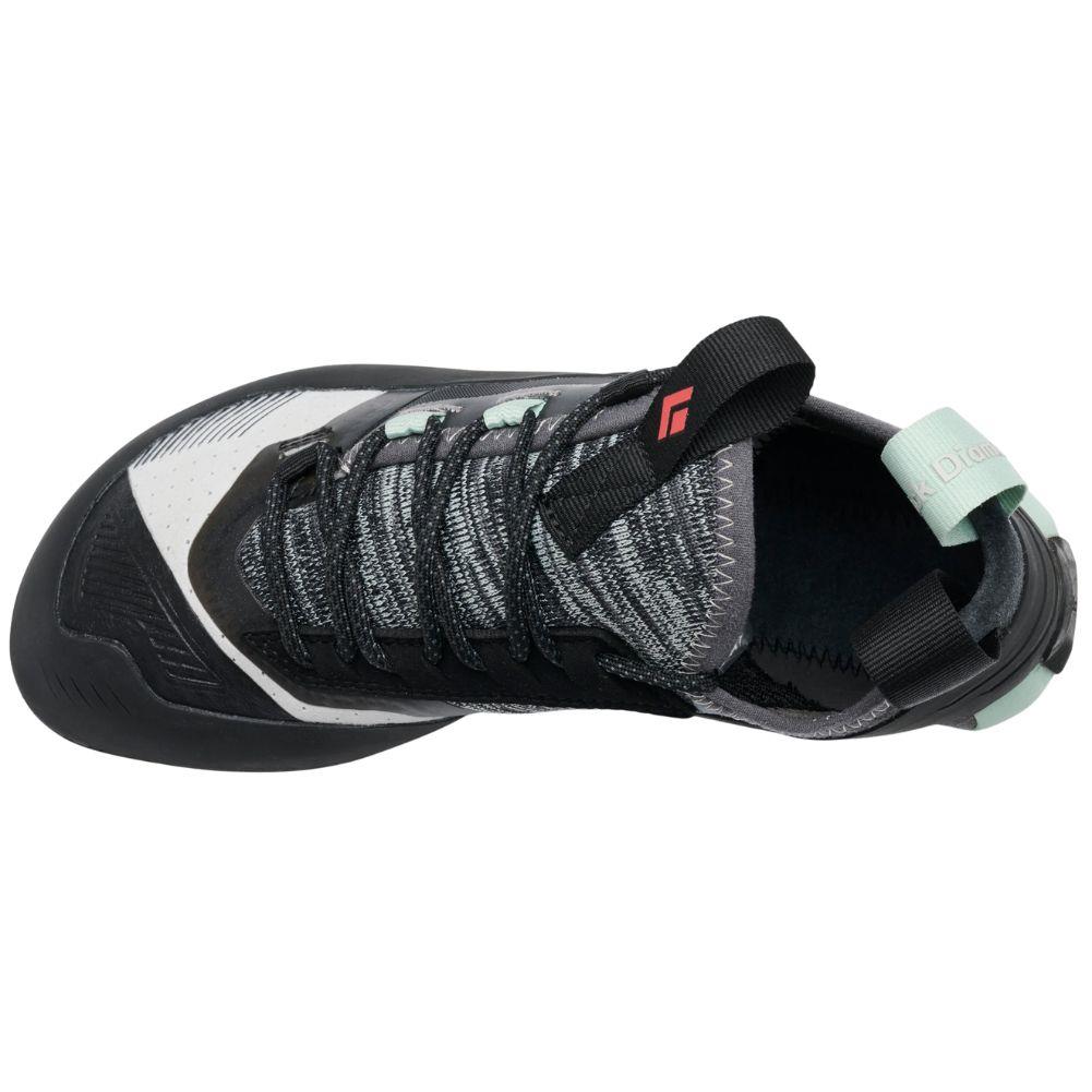 Black Diamond Women&#39;s Momentum Lace Climbing Shoes (Foam Green/Alloy) top view