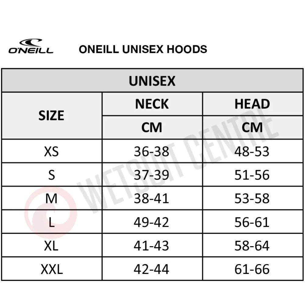 O&#39;Neill Psycho 1.5mm Hood (Black) sizesd