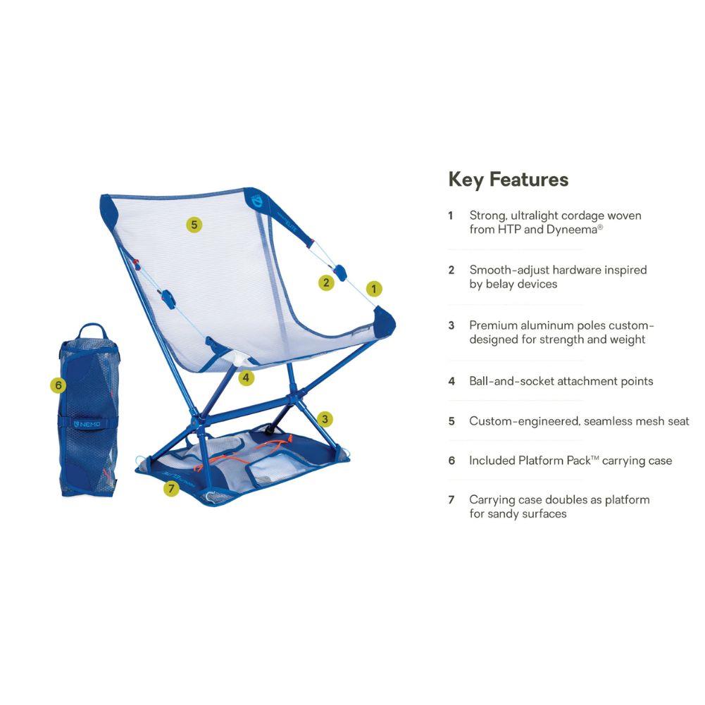 Nemo Equipment Moonlite Elite Reclining Backpacking Chair 