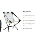 Nemo Equipment Moonlite Reclining Camp Chair (Pelican Grey) Information