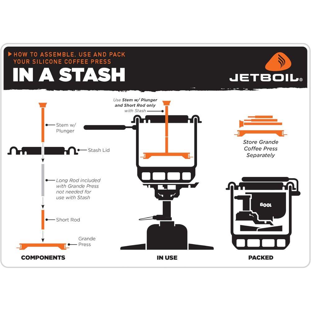 Jetboil Grande Silicone Coffee Press stash