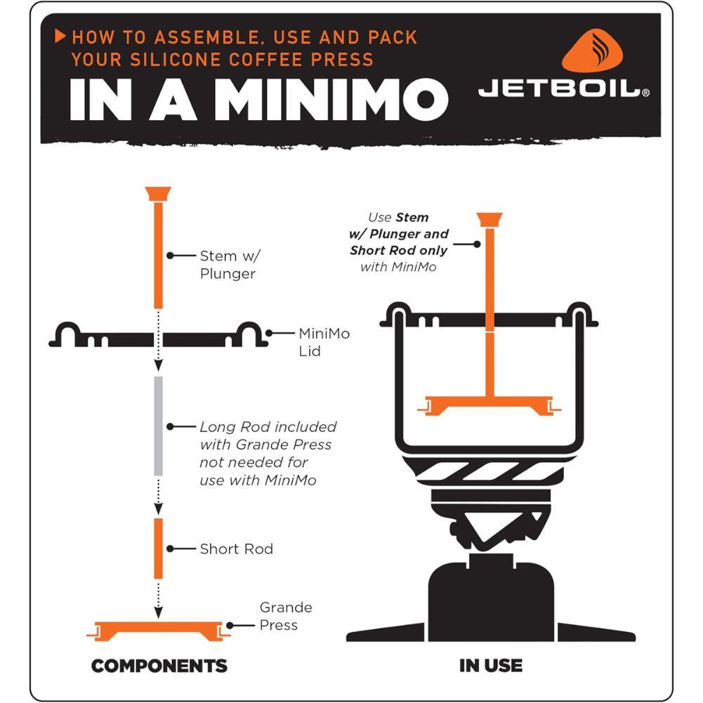 Jetboil Grande Silicone Coffee Press minimo