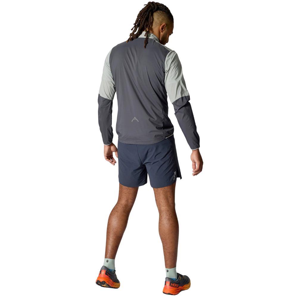 Rab Mens Windveil Jacket - XXL (Light Zinc/Graphene) back