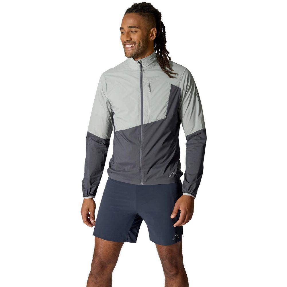 Rab Mens Windveil Jacket - XXL (Light Zinc/Graphene) half body