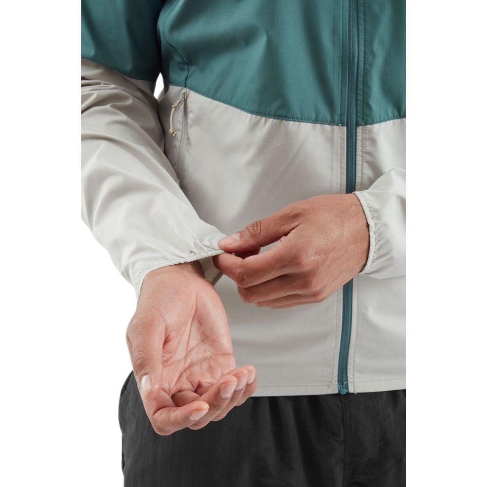 Rab Men&#39;s Windgather Hooded Jacket - XL (Sage/Pebble)