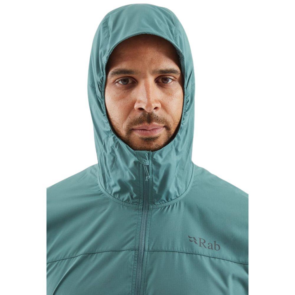 Rab Men&#39;s Windgather Hooded Jacket - XL (Sage/Pebble)