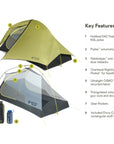 Nemo Equipment Hornet OSMO Ultralight Backpacking Tent - 2 Person Tent Information 