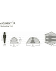 Nemo Equipment Hornet OSMO Ultralight Backpacking Tent - 2 Person Tent Size