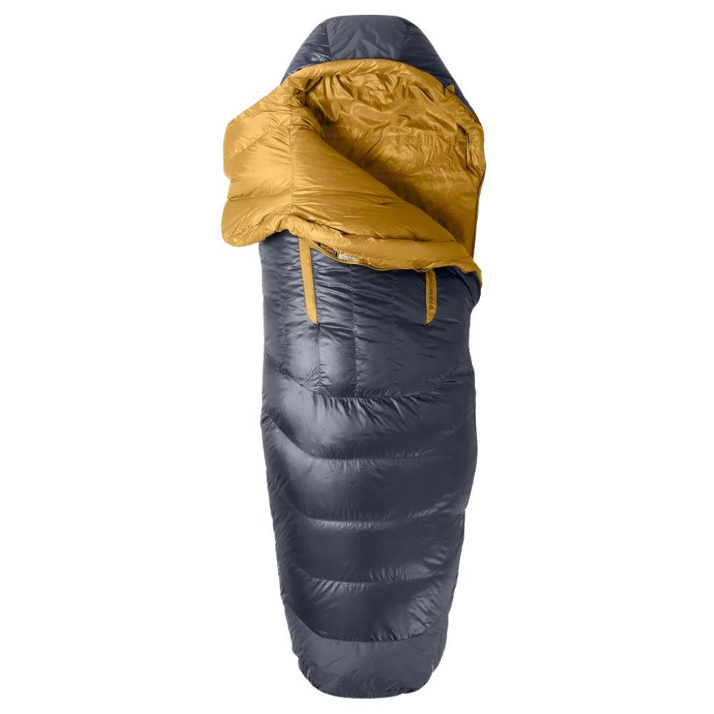 Nemo Equipment Men&#39;s Disco Endless Promise Down Sleeping Bag (Ombre Blue) Half Open