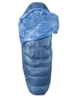 Nemo Equipment Women's Disco Endless Promise 30°F Regular Down Sleeping Bag (Blue Horizon) Half Open