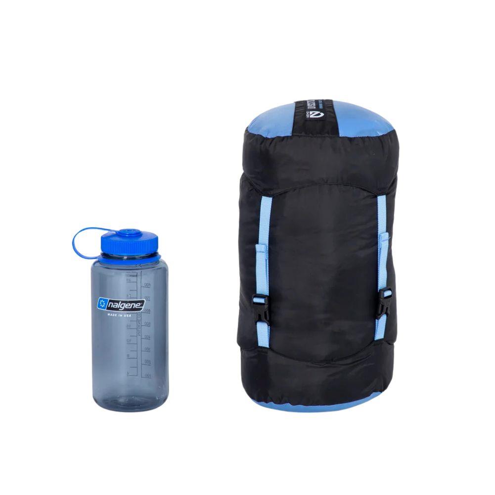 Nemo Equipment Women&#39;s Disco Endless Promise 30°F Regular Down Sleeping Bag (Blue Horizon) Packed