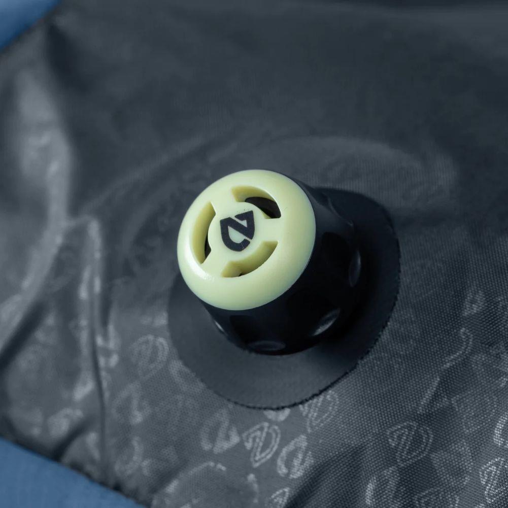 Nemo Equipment Fillo Elite Wide Ultralight Backpacking Pillow (Blue Horizon/Citron) Valve