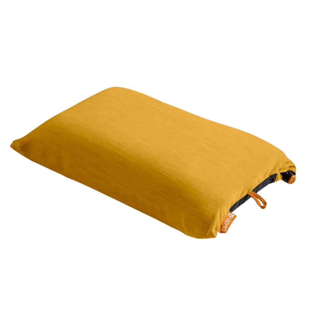 Nemo Equipment Fillo Backpacking &amp; Camping Pillow (Mango/Golden Oak) Front