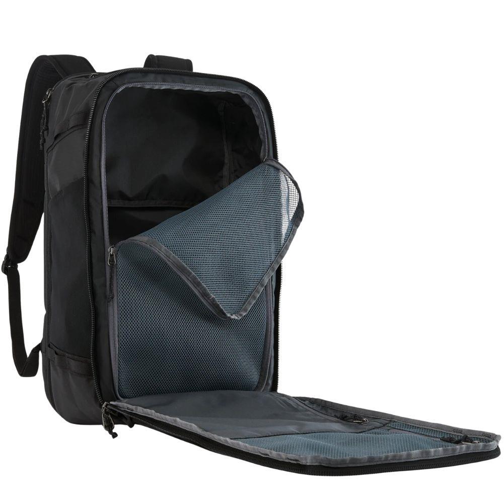 Patagonia Black Hole Mini MLC 30L (Black w/Black) open empty