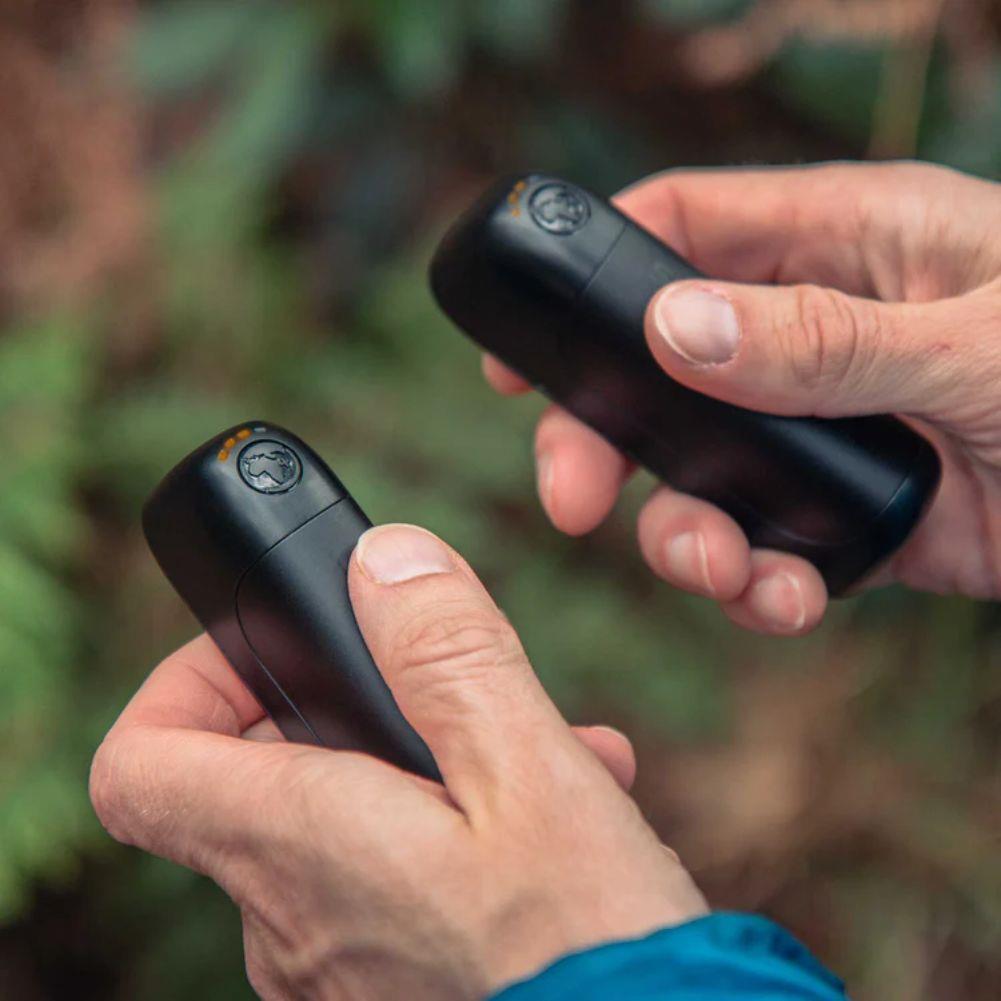 Lifesystems Dual-Magnetic Rechargeable Hand Warmers in hands