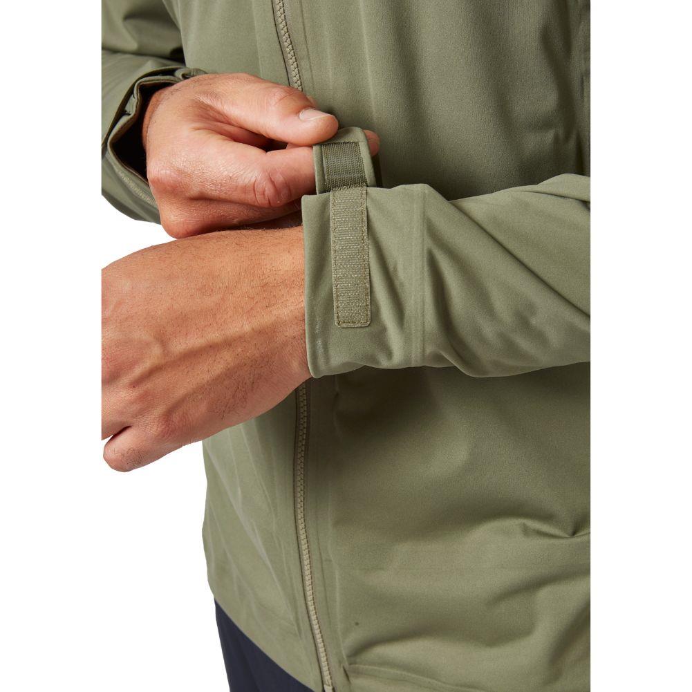 Rab Men's Downpour Light Waterproof Jacket (Light Khaki) sleeve