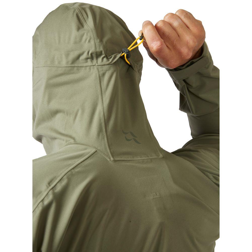 Rab Men&#39;s Downpour Light Waterproof Jacket (Light Khaki)