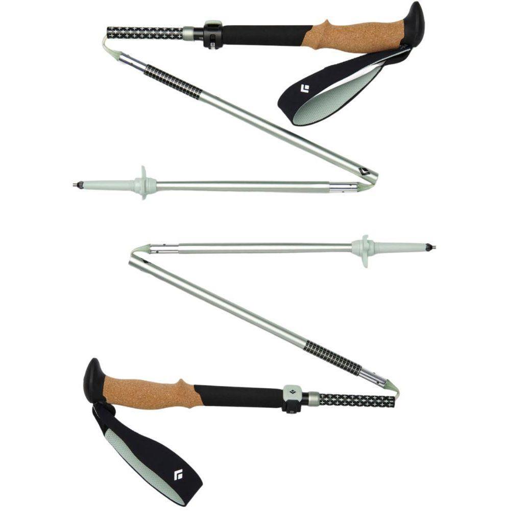 Black Diamond Pursuit FLZ Trekking Poles - S/M 100-125cm (Black/Foam Green)