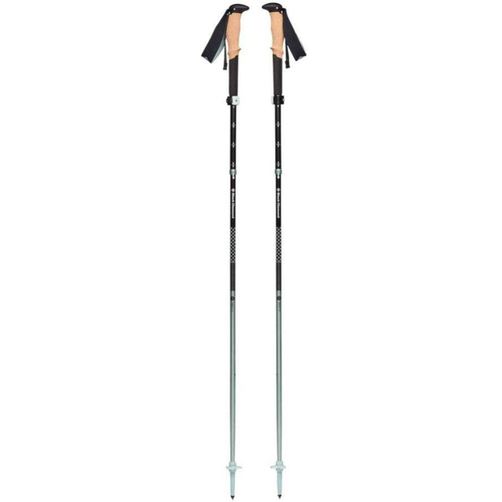 Black Diamond Pursuit FLZ Trekking Poles - S/M 100-125cm (Black/Foam Green) long