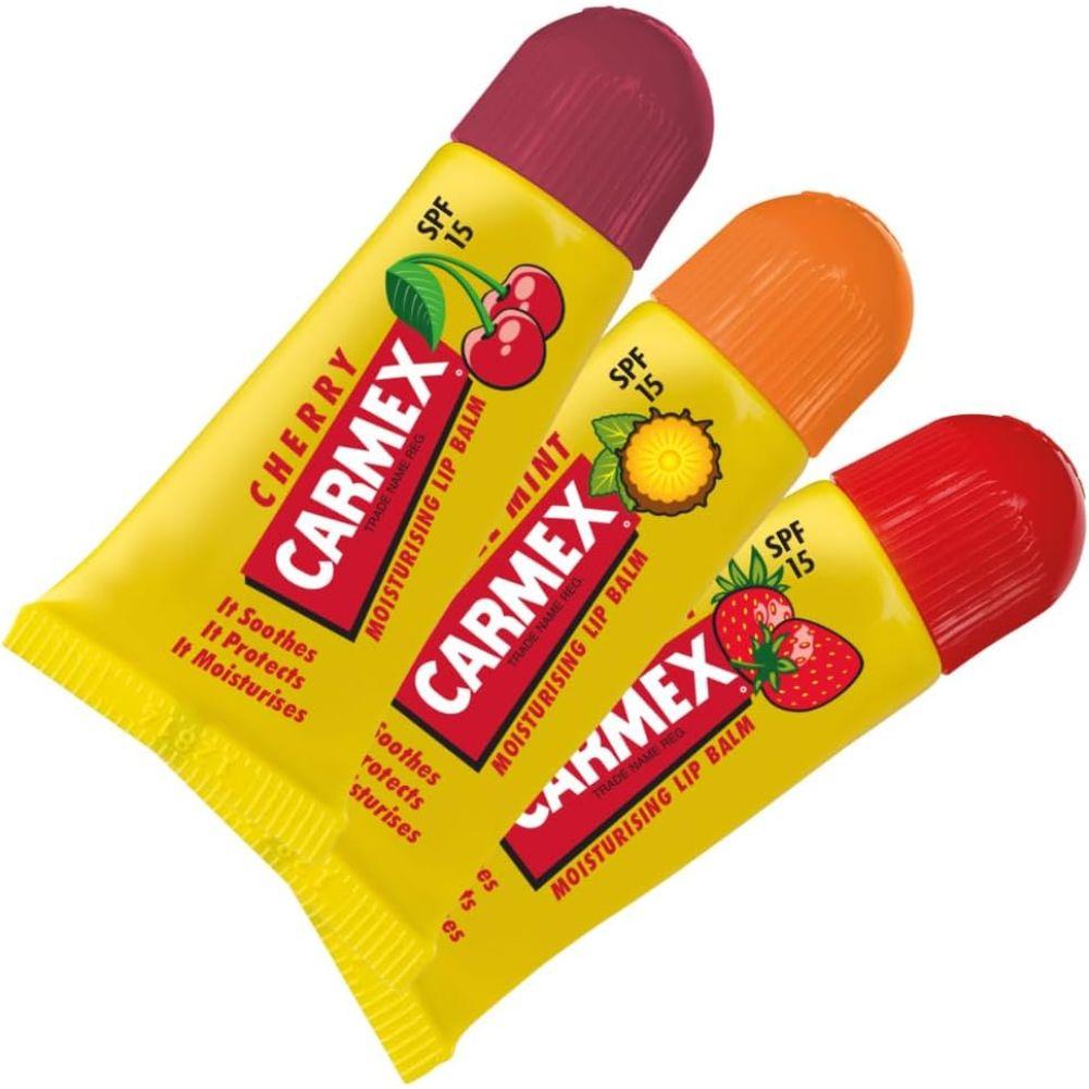 Carmex Minis Lip Balm Tube Set (Cherry, Pineapple & Strawberry)