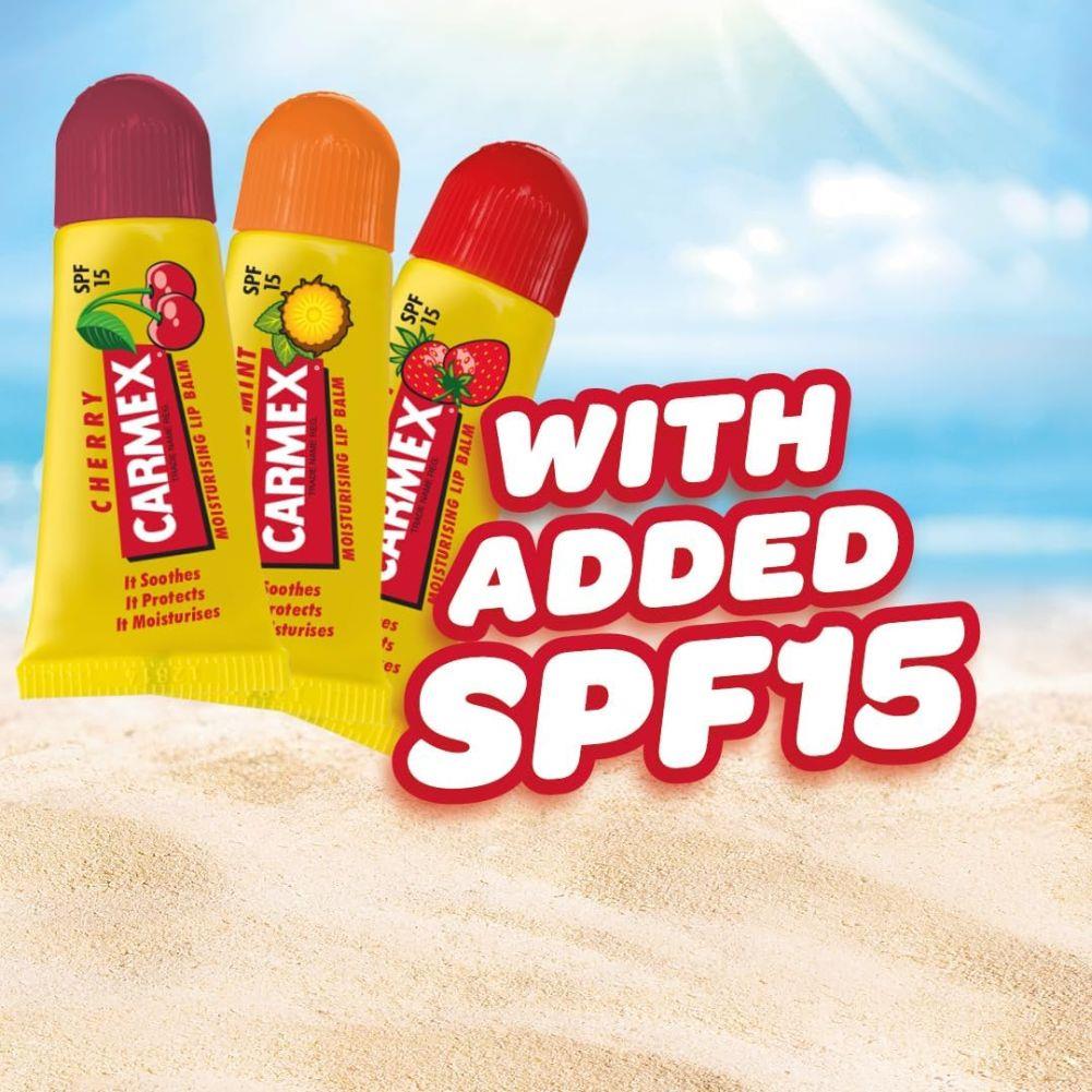 Carmex Minis Lip Balm Tube Set (Cherry, Pineapple & Strawberry) spf15