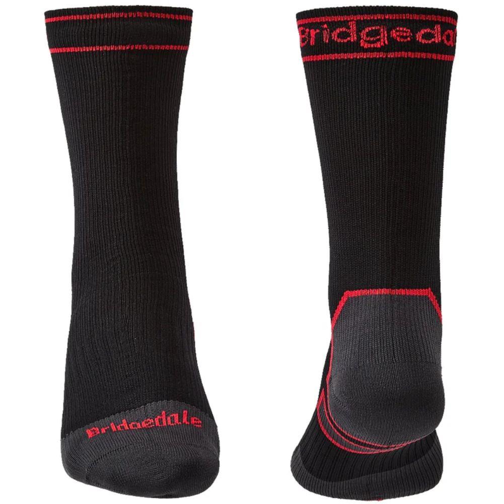Bridgedale StormSock Heavyweight Waterproof Boot Sock (Black) front back
