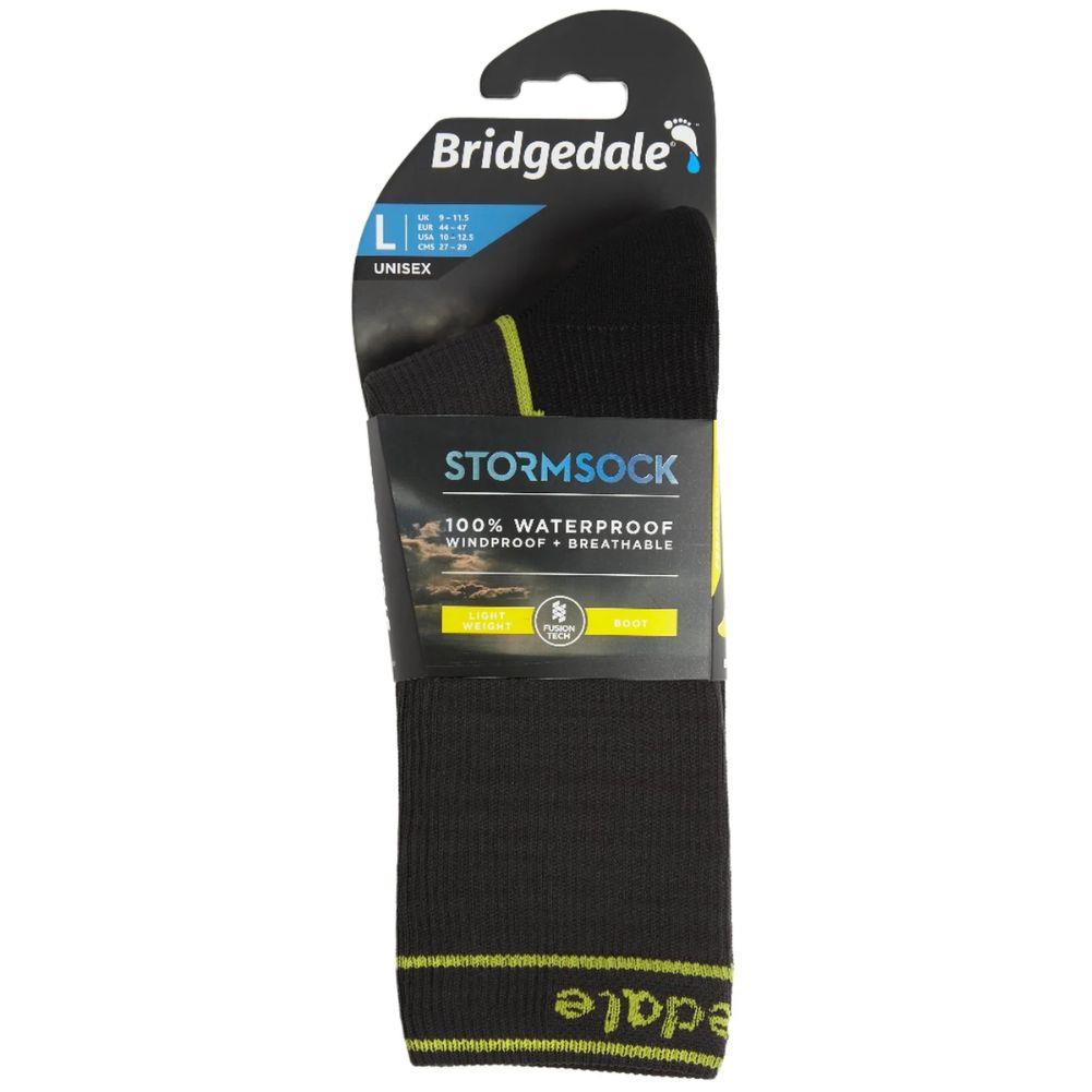 Bridgedale StormSock lightweight Waterproof Boot Sock (Dark Grey) package
