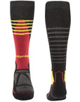Bridgedale Men's Ski Midweight Merino Performance Over Calf (Black/Gold) front back