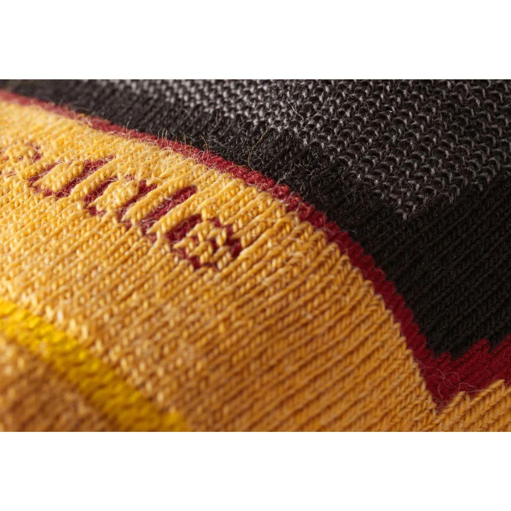 Bridgedale Men's Ski Midweight Merino Performance Over Calf (Black/Gold) logo