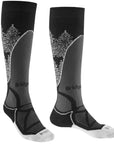 Bridgedale Women's Ski Midweight Merino Endurance Over Calf (Black/White)