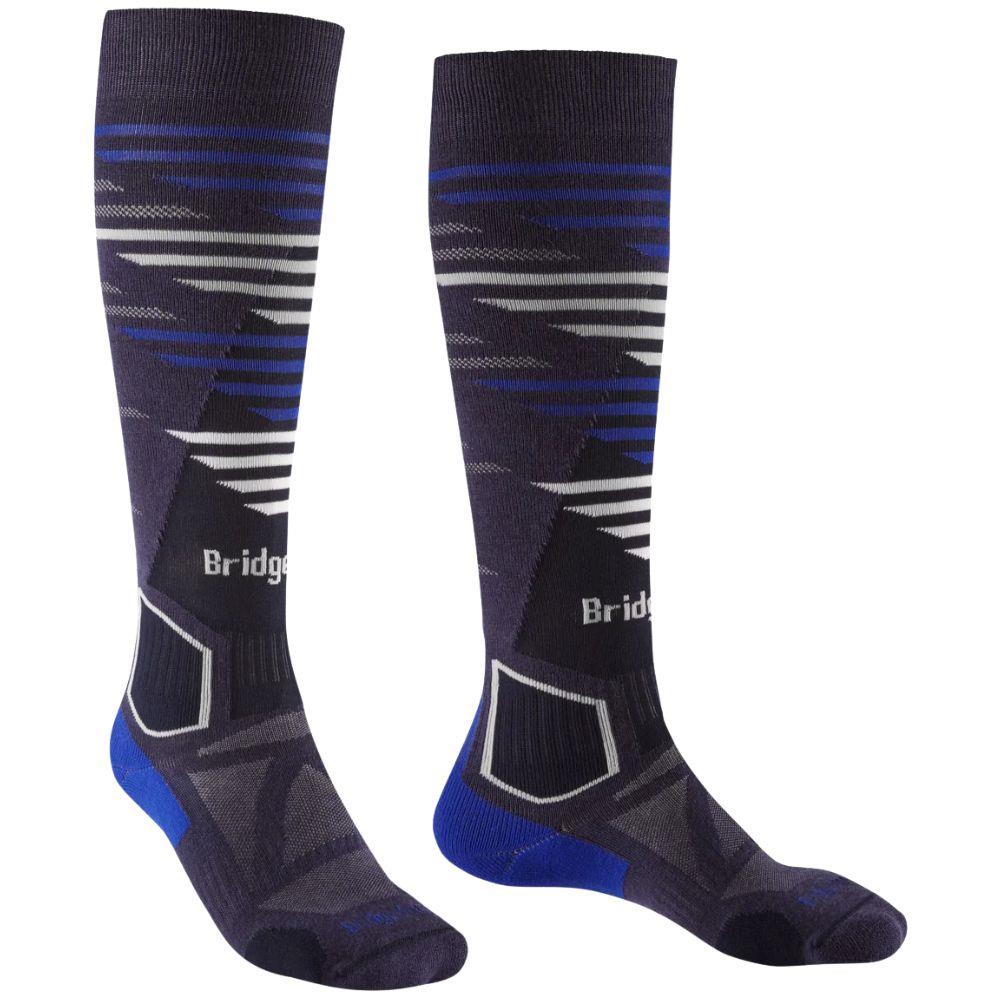 Bridgedale Men's Ski Lightweight Merino Performance Over Calf (Navy)