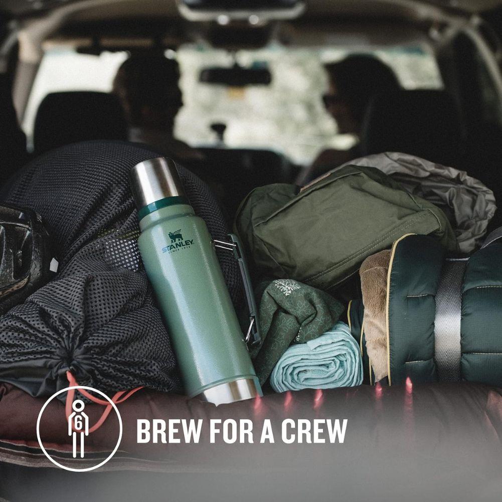 Stanley Classic Legendary Thermal 1.4L Flask (Hammertone Green) boot