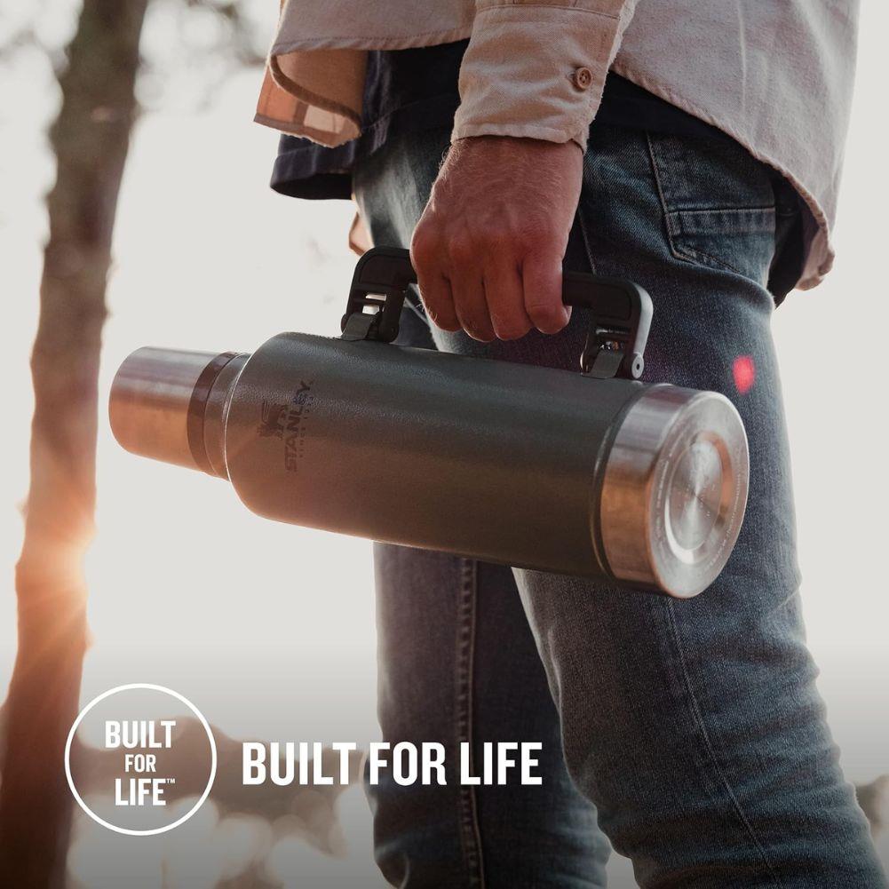 Stanley Classic Legendary Thermal 1.4L Flask (Hammertone Green) hand