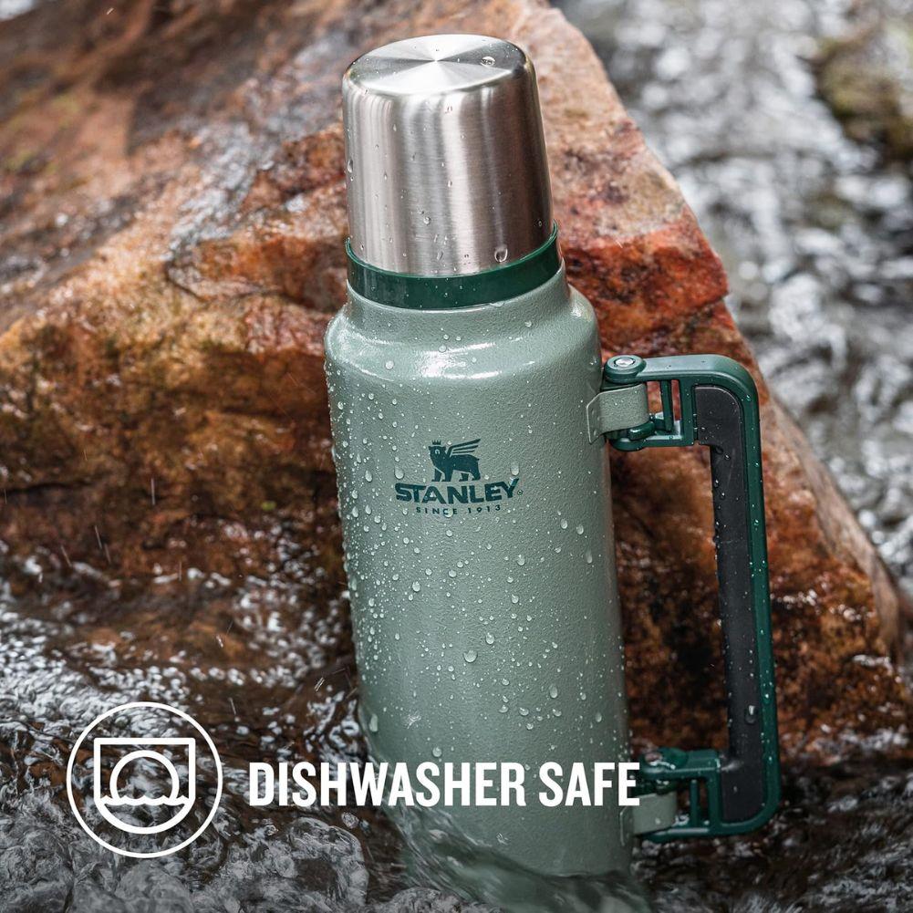 Stanley Classic Legendary Thermal 1.4L Flask (Hammertone Green) dishwash