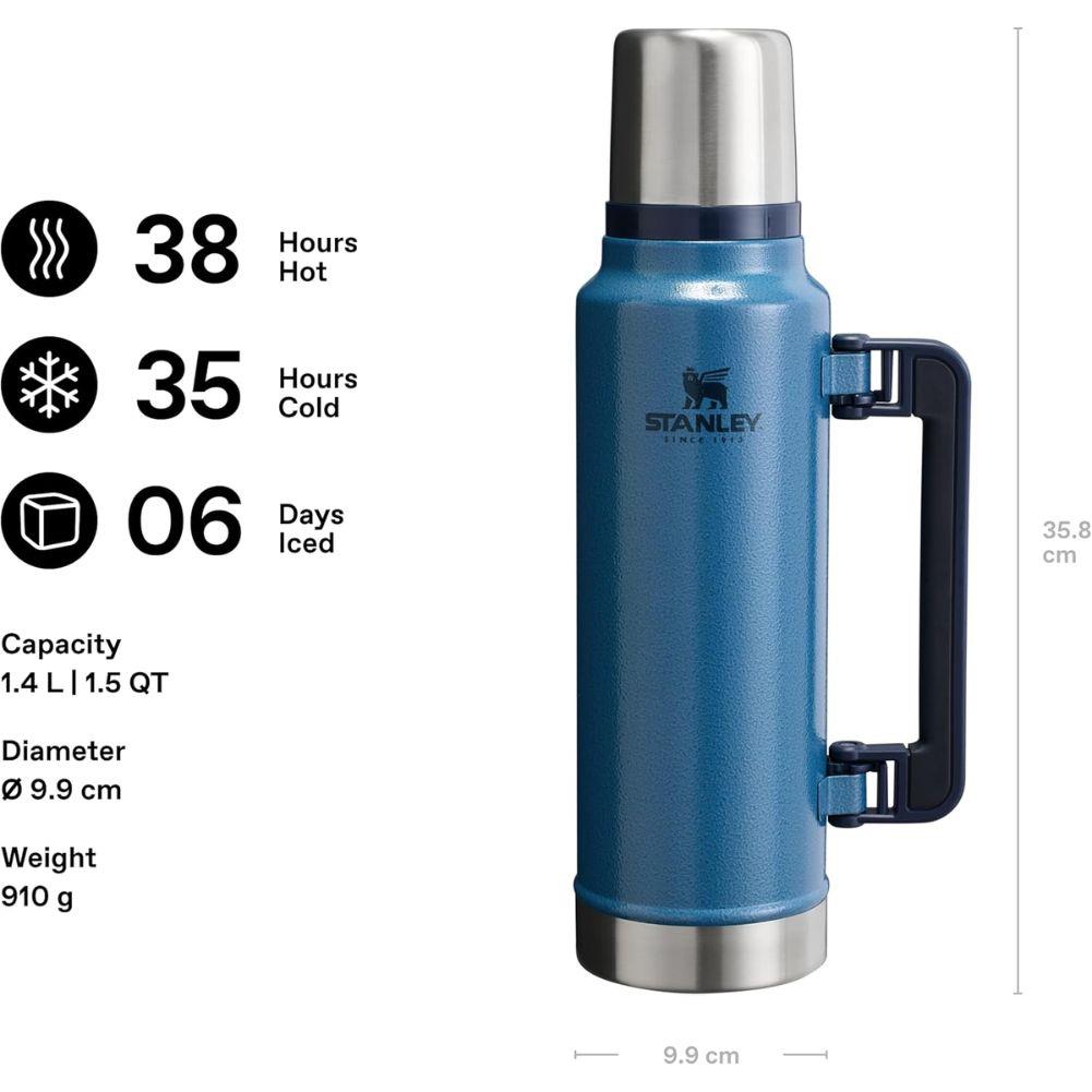Stanley Classic Legendary Thermal 1.4L Flask (Hammertone Lake) info