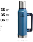 Stanley Classic Legendary Thermal 1.4L Flask (Hammertone Lake) info