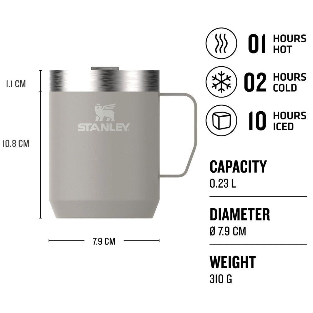 Stanley Everyday Camp 230ML Mug (Hot Coral) info