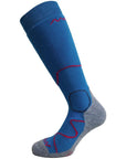 Moggans Intermediate Medium Cushion Ski Socks (Alpine Blue/Grey)