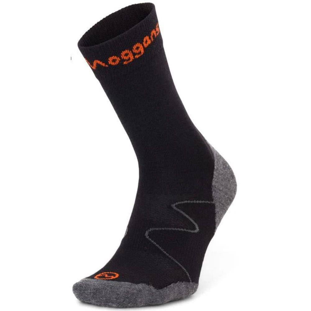Moggans Lightweight Merino Crew Socks (Black)