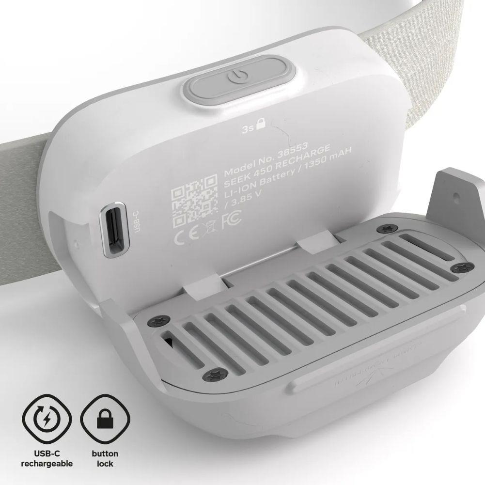 Silva Seek 450 Recharge Headtorch (Whiteout) inner