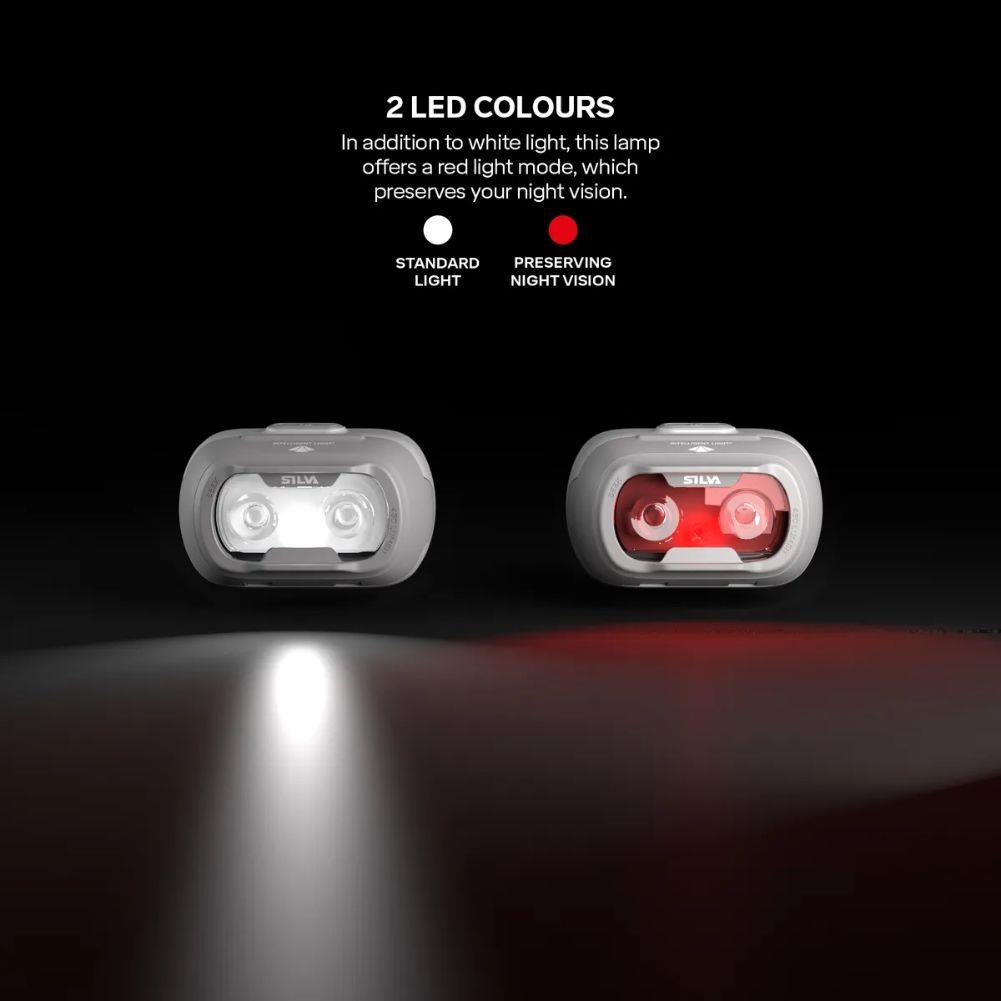Silva Seek 450 Recharge Headtorch (Whiteout) led colour