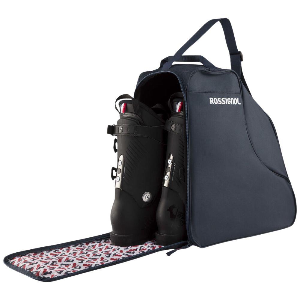 Rossignol Unisex's Strato Boot Bag (Dark Blue) open